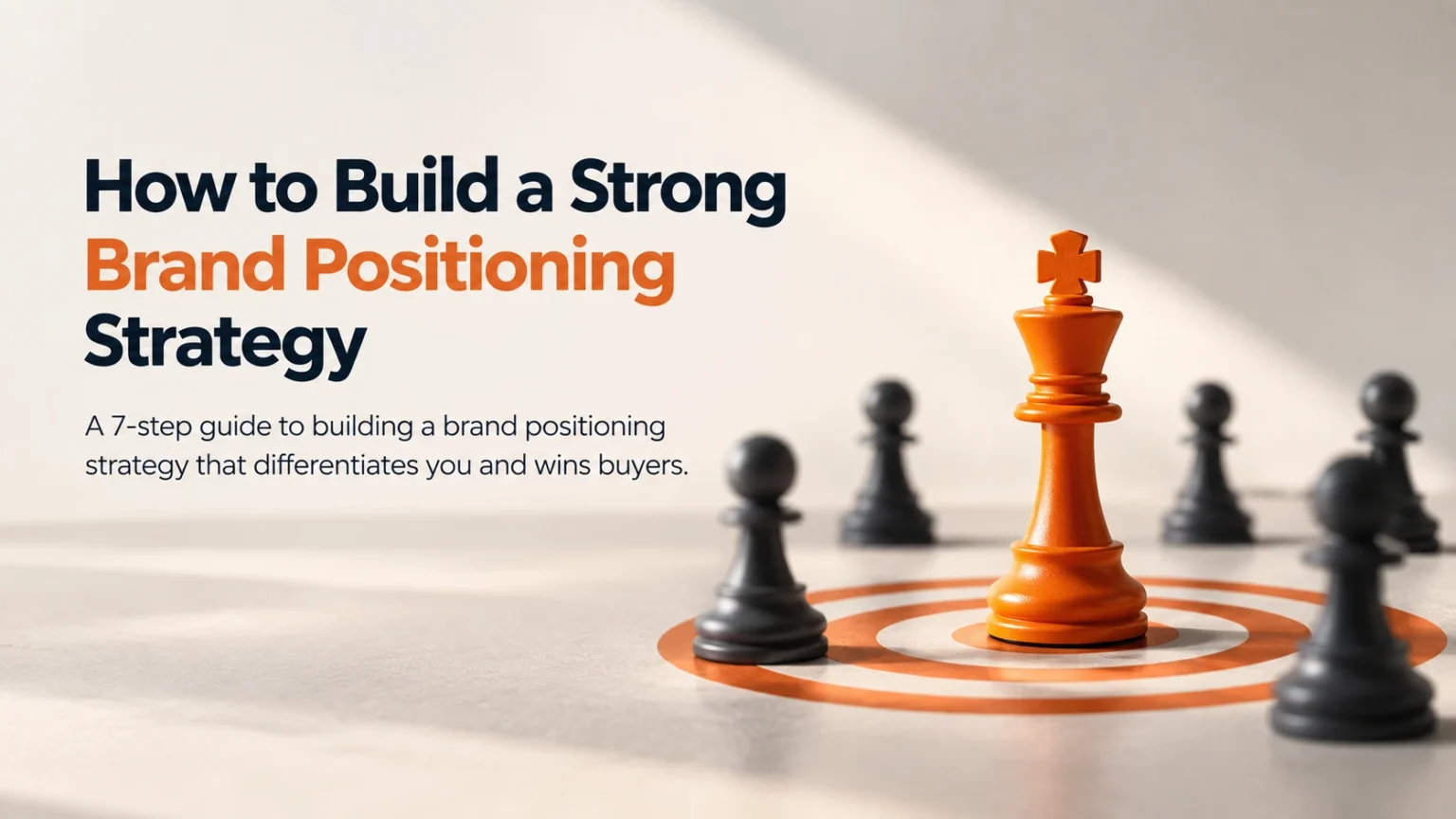 How to build a strong brand positioning strategy with a competitive positioning concept