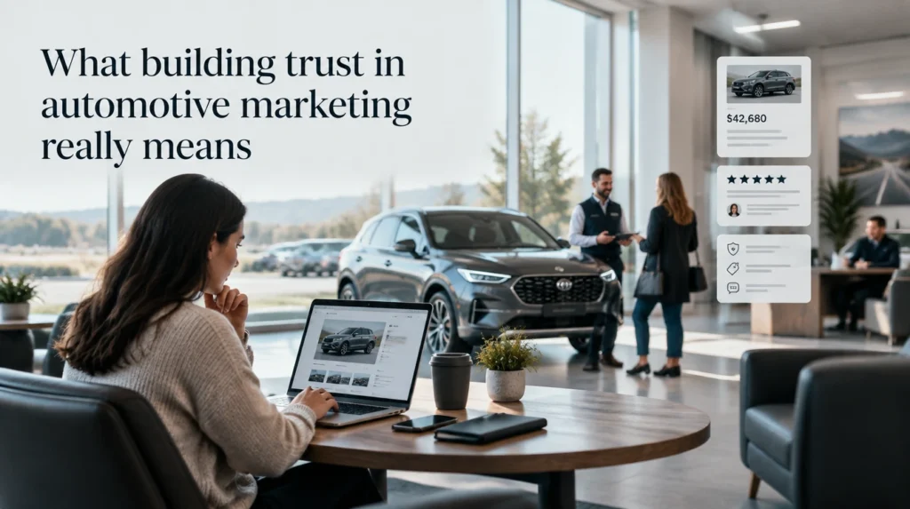 Building trust in automotive marketing for car dealerships
