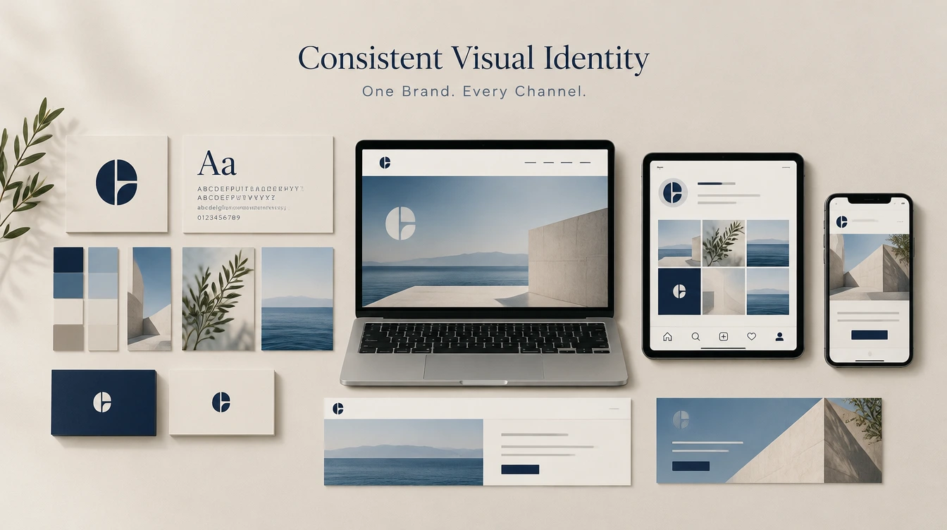 How to create a consistent visual identity across digital channels with cohesive branding elements.
